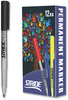 A Picture of product STW-27001 Stride StrideMark Permanent Marker Fine Bullet Tip, Black, 12/Box