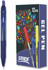 A Picture of product STW-52002 Stride StrideRio Retractable Gel Pen Medium 0.7 mm, Blue Ink, Translucent Barrel, 12/Box