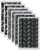 A Picture of product TOP-80230 TOPS™ Fashion Steno Book Pad, Gregg Rule, Assorted Abstract Floral Headband Designs. 6 X 9 in. 80 Sheets. White. 6 books/pack.