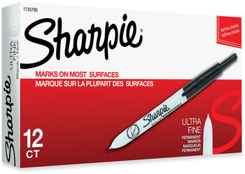 Sharpie® Retractable Permanent Marker Extra-Fine Needle Tip, Black