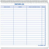 A Picture of product RED-9G620 Rediform® Visitors Log Book Blue/White/Red Cover, 11 x 8.5 Sheets, 50 Sheets/Book