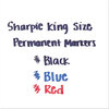 A Picture of product SAN-1799262 Sharpie® King Size™ Permanent Marker Broad Chisel Tip, Assorted Colors, 4/Set