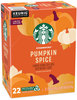 A Picture of product SBK-12412028 Starbucks® Pumpkin Spice Coffee K-Cups® 22/Box, 4 Boxes/Carton
