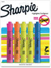 A Picture of product SAN-1809199 Sharpie® Tank Style Highlighters Assorted Ink Colors, Chisel Tip, Barrel 5/Pack