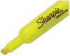 A Picture of product SAN-1809200 Sharpie® Tank Style Highlighters Fluorescent Yellow Ink, Chisel Tip, Barrel, 5/Pack