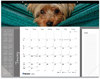 A Picture of product RED-C194116 Blueline® Pets Collection Monthly Desk Pad Puppies Photography, 22 x 17, Black Binding, Clear Corners, 12-Month (Jan to Dec): 2024