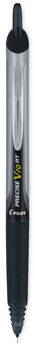 Pilot® Precise® V10RT Retractable Roller Ball Pen Bold 1 mm, Black Ink, Barrel, Dozen