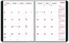 A Picture of product RED-CB1200VBLK Brownline® DuraFlex 14-Month Planner 8.88 x 7.13, Black Cover, (Dec to Jan): 2023 2025