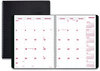 A Picture of product RED-CB1200VBLK Brownline® DuraFlex 14-Month Planner 8.88 x 7.13, Black Cover, (Dec to Jan): 2023 2025