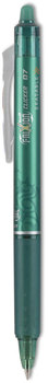 Pilot® FriXion® Clicker Erasable Gel Ink Retractable Pen Fine 0.7 mm, Green Barrel, Dozen