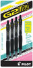 A Picture of product PIL-31734 Pilot® G2 Mini Retractable Gel Ink Pen Fine 0.7 mm, Black Smoke/Black Barrel, 4/Pack