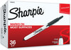 A Picture of product SAN-1926876 Sharpie® Retractable Permanent Marker Value Pack, Fine Bullet Tip, Black, 36/Pack
