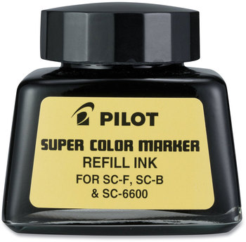 Pilot® Super Color Marker Refill Ink 30 mL Bottle, Black