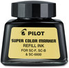 A Picture of product PIL-43500 Pilot® Super Color Marker Refill Ink 30 mL Bottle, Black