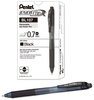 A Picture of product PEN-BL107A Pentel® EnerGel-X® Retractable Roller Gel Pen Medium 0.7 mm, Black Ink, Smoke/Black Barrel, Dozen