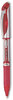 A Picture of product PEN-BL57B Pentel® EnerGel® Deluxe Liquid Gel Pen Stick, Medium 0.7 mm, Red Ink, Silver/Red Barrel, Dozen