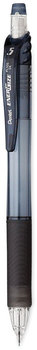 Pentel® EnerGel® RTX Retractable Liquid Gel Pen Medium 0.7 mm, Black Ink, Gray/Black Barrel, 5/Pack