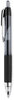 A Picture of product SAN-1960239 uniball® Signo 207™ Retractable Gel Pen Medium 0.7 mm, Black Ink, Clear/Black Barrel, 5/Pack