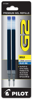 Pilot® Refill for G2 Gel Ink Pens Bold Conical Tip, Blue 2/Pack