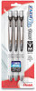 A Picture of product PEN-BL77WBPS3A Pentel® EnerGel® Pearl Retractable Liquid Gel Pen Medium 0.7 mm, Black Ink, White/Black Barrel, 3/Pack