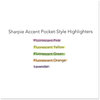 A Picture of product SAN-2003991 Sharpie® Pocket Style Highlighters Highlighter Value Pack, Yellow Ink, Chisel Tip, Barrel, 36/Pack