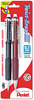 A Picture of product PEN-QE517BP2K6 Pentel® Twist-Erase® III Mechanical Pencil 0.7 mm, HB (#2), Black Lead, Assorted Barrel Colors, 2/Pack