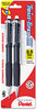 A Picture of product PEN-QE519BP2K6 Pentel® Twist-Erase® III Mechanical Pencil 0.9 mm, HB (#2), Black Lead, Assorted Barrel Colors, 2/Pack