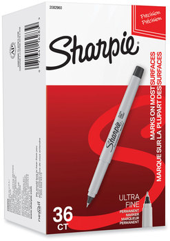 Sharpie® Ultra Fine Tip Permanent Marker Ultra-Fine Bullet Black, 36/Pack