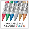 A Picture of product SAN-2089634 Sharpie® Metallic Chisel Tip Permanent Marker Medium Assorted, 6/Pack