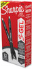 A Picture of product SAN-2096145 Sharpie® S-Gel™ High-Performance Pen Gel Retractable, Fine 0.5 mm, Black Ink, Barrel, Dozen