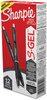 A Picture of product SAN-2096145 Sharpie® S-Gel™ High-Performance Pen Gel Retractable, Fine 0.5 mm, Black Ink, Barrel, Dozen