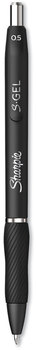 Sharpie® S-Gel™ High-Performance Pen Gel Retractable, Fine 0.5 mm, Black Ink, Barrel, Dozen