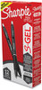 A Picture of product SAN-2096149 Sharpie® S-Gel™ High-Performance Pen Gel Retractable, Bold 1 mm, Black Ink, Barrel, Dozen