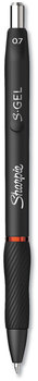 Sharpie® S-Gel™ High-Performance Pen Gel Retractable, Medium 0.7 mm, Red Ink, Black Barrel, Dozen