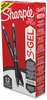 A Picture of product SAN-2096159 Sharpie® S-Gel™ High-Performance Pen Gel Retractable, Medium 0.7 mm, Black Ink, Barrel, Dozen