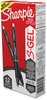 A Picture of product SAN-2096159 Sharpie® S-Gel™ High-Performance Pen Gel Retractable, Medium 0.7 mm, Black Ink, Barrel, Dozen