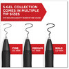 A Picture of product SAN-2096193 Sharpie® S-Gel™ High-Performance Pen Gel Retractable, Medium 0.7mm, Black Ink, Barrel, 36/Pack