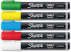 A Picture of product SAN-2103011 Sharpie® Wet-Erase Chalk Marker Medium Bullet Tip, Assorted Colors, 5/Pack