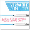 A Picture of product SAN-2117329 Sharpie® S-Note Creative Markers Assorted Ink Colors, Chisel Tip, Barrel 12/Pack