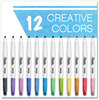 A Picture of product SAN-2117329 Sharpie® S-Note Creative Markers Assorted Ink Colors, Chisel Tip, Barrel 12/Pack