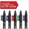 A Picture of product SAN-2126231 Sharpie® S-Gel™ High-Performance Pen Gel Retractable, Medium 0.7 mm, Five Assorted Ink Colors, Black Barrel, 8/Pack