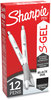 A Picture of product SAN-2126236 Sharpie® S-Gel™ Fashion Barrel Pen Gel Retractable, Medium 0.7 mm, Black Ink, Pearl White Dozen