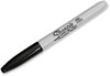 A Picture of product SAN-2135418 Sharpie® Fine Tip Permanent Marker Stainless Steel Single Case, Bullet Black, 5/Pack