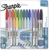 A Picture of product SAN-2136727 Sharpie Mystic Gems Markers Fine Bullet Tip, Assorted, 24/Pack