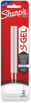 Sharpie® S-Gel 0.7 mm Pen Refills Medium Bullet Tip, Blue Ink, 2/Pack