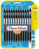 A Picture of product PAP-1945925 Paper Mate® InkJoy™ 300 RT Retractable Ballpoint Pen Refillable, Medium 1 mm, Black Ink, Barrel, 24/Pack