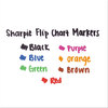 A Picture of product SAN-22480PP Sharpie® Flip Chart® Marker Broad Bullet Tip, Assorted Colors, 8/Set