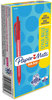 A Picture of product PAP-1951252 Paper Mate® InkJoy™ 100 RT Retractable Ballpoint Pen Medium 1 mm, Red Ink, Translucent Barrel, Dozen