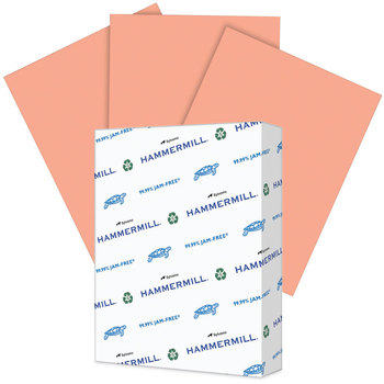 Hammermill® Colors Print Paper 20 lb Bond Weight, 8.5 x 11, Salmon, 500/Ream