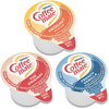 A Picture of product NES-46193 Coffee mate® Liquid Creamer French Vanilla/Hazelnut/Original, 0.38 oz Mini Cups, 150 Cups/Carton